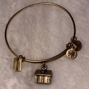 Rare! Alex and Ani Monopoly House Gold Tone Bracelet!